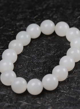 玉叔手串圆珠手链和田玉