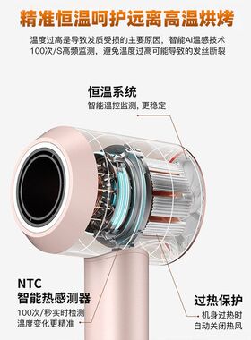 华强北某森跨境专用款无叶高速电吹风筒护发大功率吹风机发廊家用
