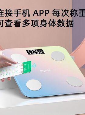 已接入米家APP体重秤电子秤人体体脂秤称重秤家用体脂称体重计
