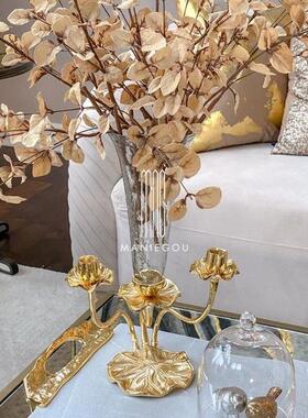 简约轻奢喷金漆杯垫家居客厅蛋糕餐盘天然大理石托盘摆件装饰工艺