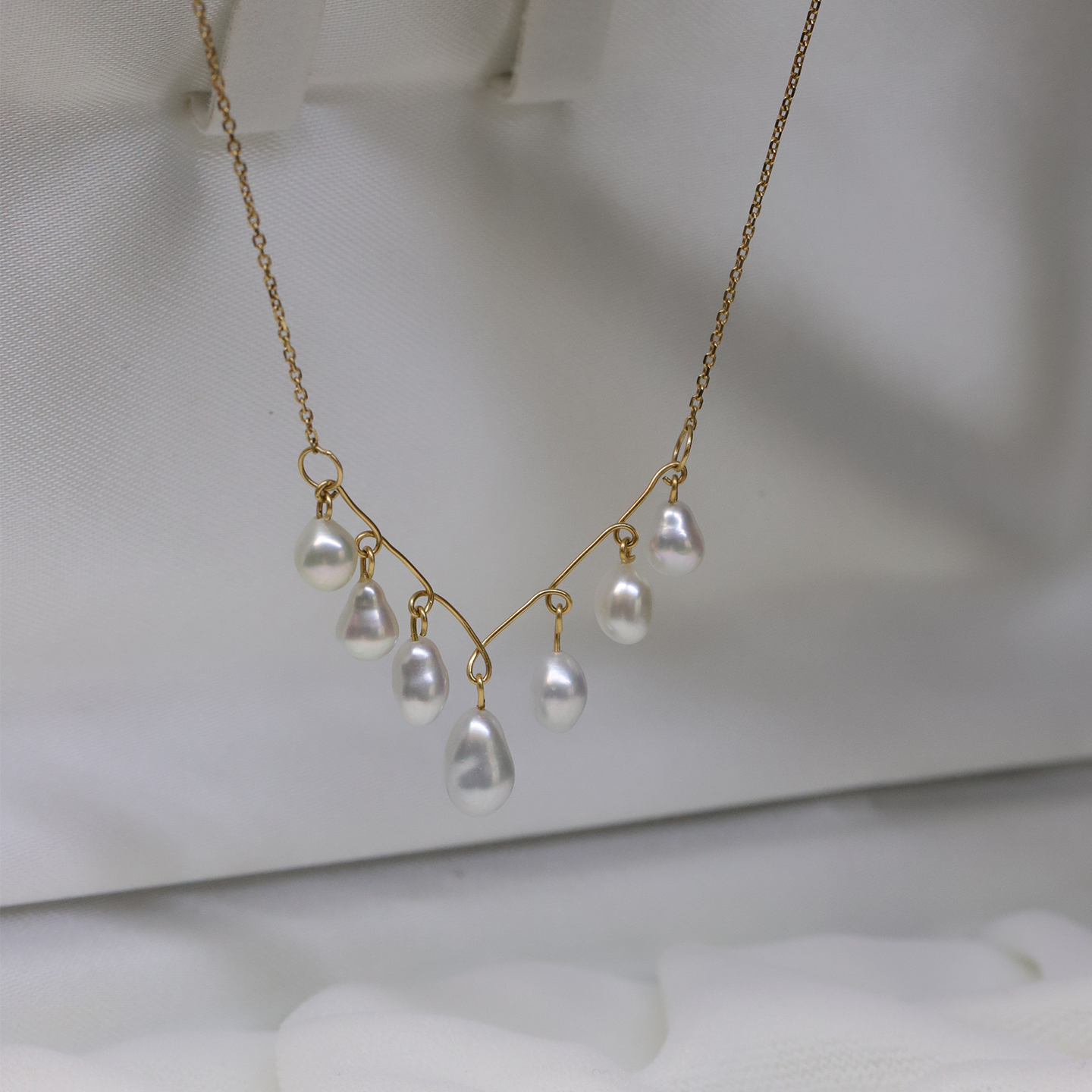 海洋公主澳白海水无核野生克旭珍珠18K金V型keshi手工DIY锁骨项链,淘宝优惠券,粉丝福利购,淘宝优惠卷