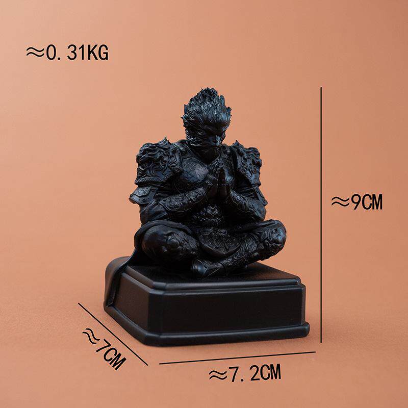 黑神话悟空手办汽车摆件天命人盘坐休息齐天大圣金箍棒装饰品爆款