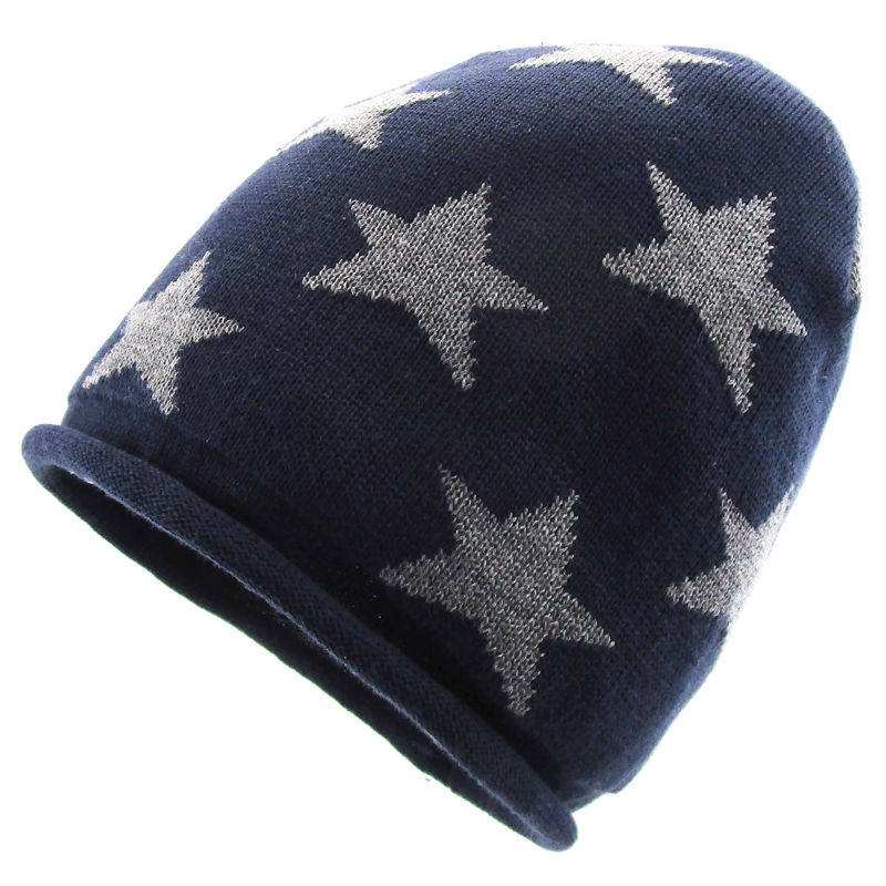 NOABAT儿童帽子秋冬男童五星卷边套头针织帽潮堆堆帽小宝宝毛线帽,淘宝优惠券,粉丝福利购,淘宝优惠卷