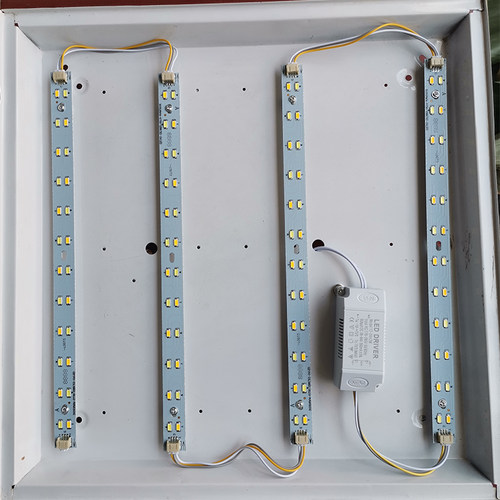 LED吸顶灯改造灯条灯板灯管超亮灯珠三色变光长条灯带节能自粘片 - 图1