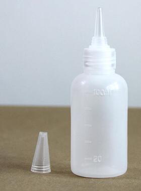 加厚点胶瓶 尖嘴瓶胶水瓶塑料瓶滴胶壶小油壶100ml食品级
