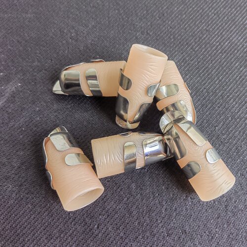 不锈钢护指甲剥器采摘毛豆摘菜摘辣椒多功能指保护套拇指刀器 - 图3