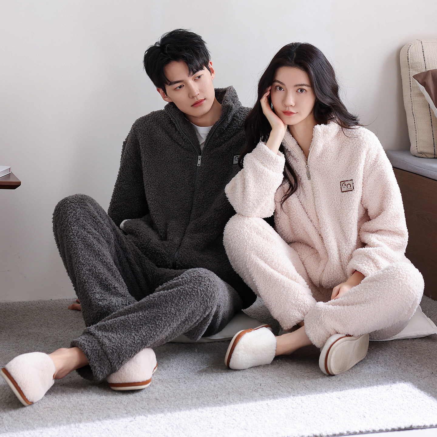芬腾珊瑚绒情侣睡衣冬季女款加厚大码法兰绒男士秋冬款家居服套装,淘宝优惠券,粉丝福利购,淘宝优惠卷