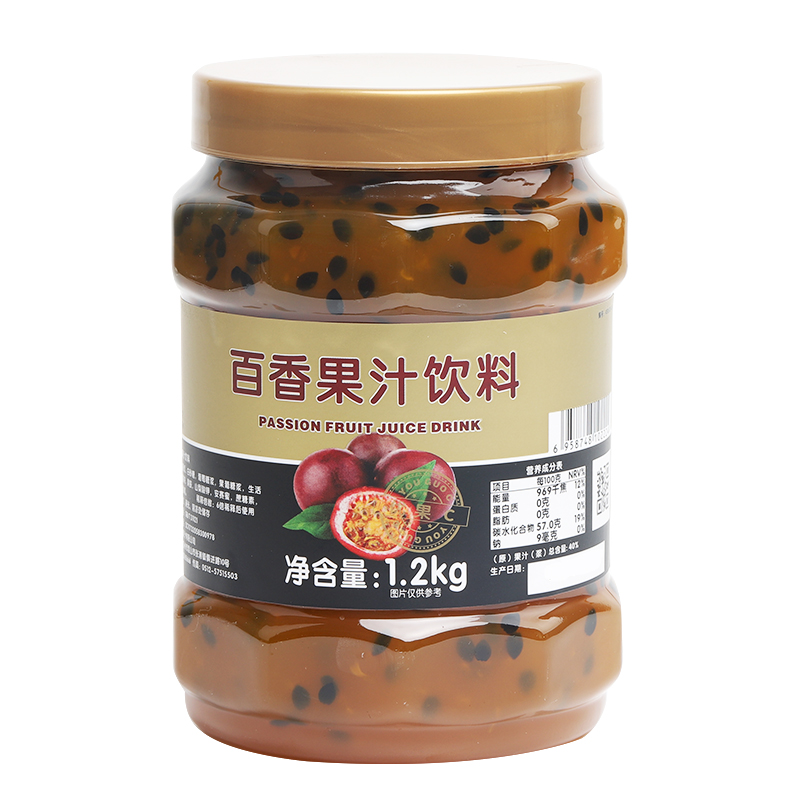 鲜活优果c百香果果肉浓浆果粒酱图片_4