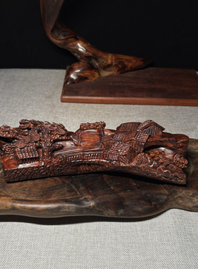 海南黄花梨自然艺术摆件空间布局创意装饰摆件客厅玄关收藏