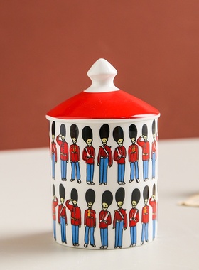 新品创意烛台收纳摆件棉签罐储物罐糖果盒收纳罐家居装饰潮品