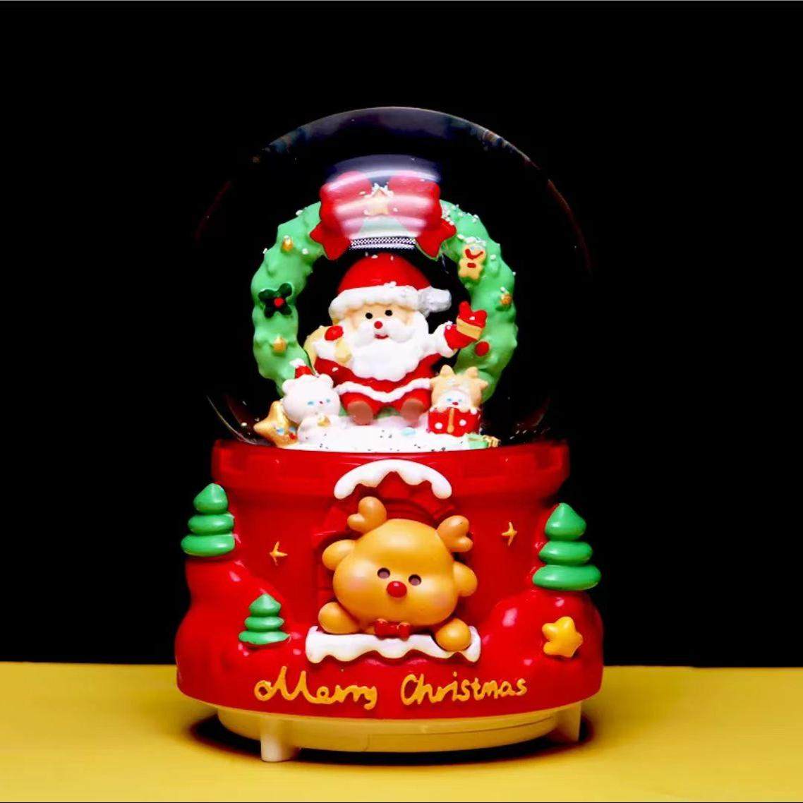 圣诞节水晶球飘雪旋转摆件音乐八音盒儿童平安夜儿童小礼物男女友,淘宝优惠券,粉丝福利购,淘宝优惠卷