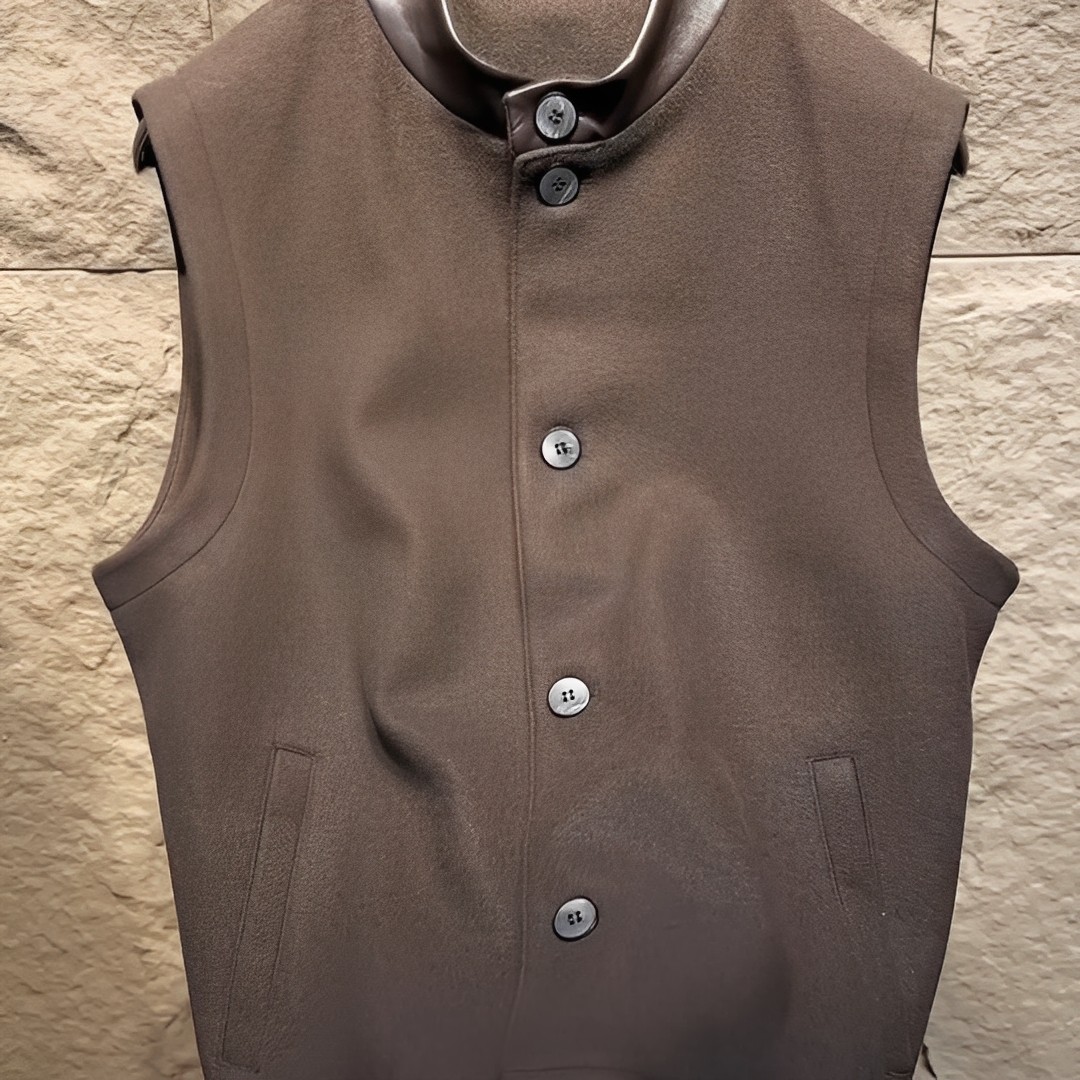 2026年春季新款男士羊毛混纺立领马甲时尚潮流个性百搭轻奢欧货,淘宝优惠券,粉丝福利购,淘宝优惠卷