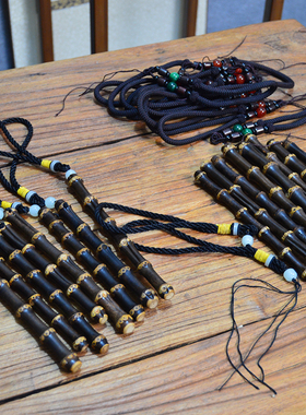 男女紫竹复古手工制作