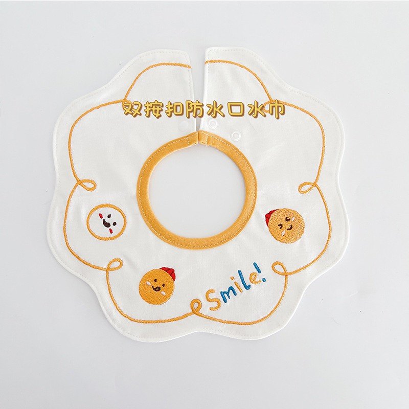 韩版纯棉婴儿围兜宝宝360度防水围嘴心新生儿吐奶巾可爱口水巾ins,淘宝优惠券,粉丝福利购,淘宝优惠卷