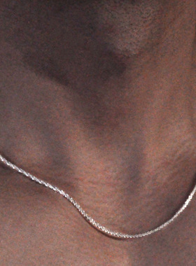 波光粼粼项链锁骨链男士裸链蛇骨精致素链百搭小众百搭轻奢高级感