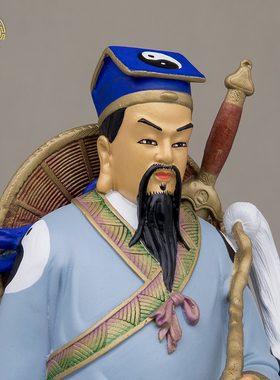 吕祖吕洞宾八仙神像铜彩