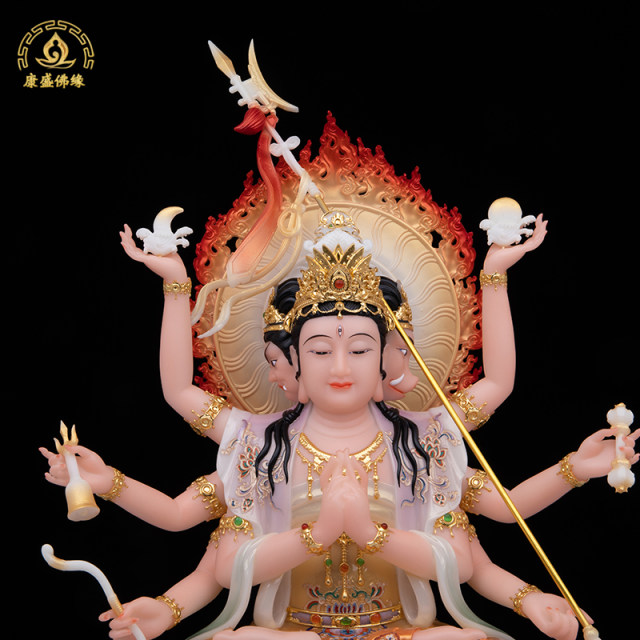 White Marble Star King Statue Dou Mu Yuanjun