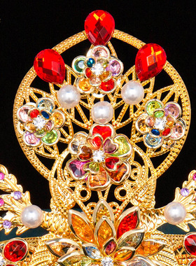 凤冠霞帔佛像神像配件凤冠霞