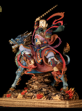 普化天尊铜像雕刻摆件