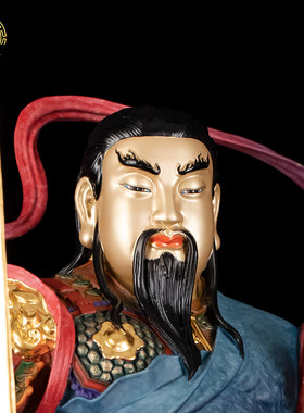 玄天上帝真武大帝铜彩供奉神像