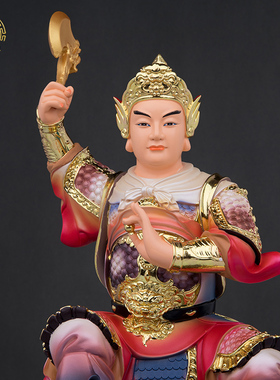 杨家四爷斩龙水神神像树脂