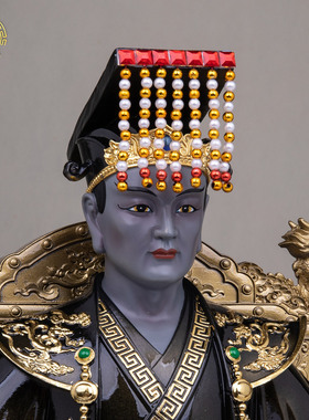 酆都大帝阎罗王树脂神像摆件