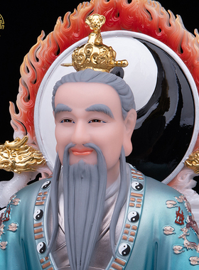 三清祖师像汉白玉立体浮雕工艺