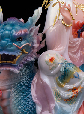 送子娘娘观音菩萨供奉摆件