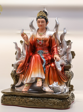 狐皇狐后九尾灵狐供奉摆件