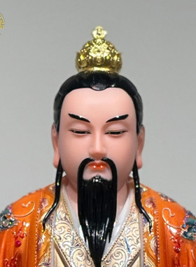 太乙救苦天尊神像供奉汉白玉摆件