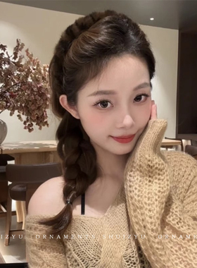 韩系复古豹纹带齿毛绒发箍女高颅顶防滑洗脸发卡头箍2024年秋冬