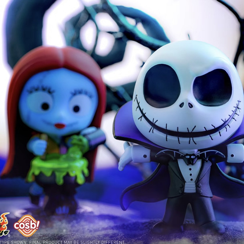 正版HotToys圣诞夜惊魂第二弹盲盒手办摆件搞怪公仔万圣节礼物女