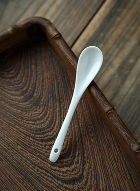 景德镇青来陶瓷勺子各类搭配杯勺陶瓷金属勺筷子