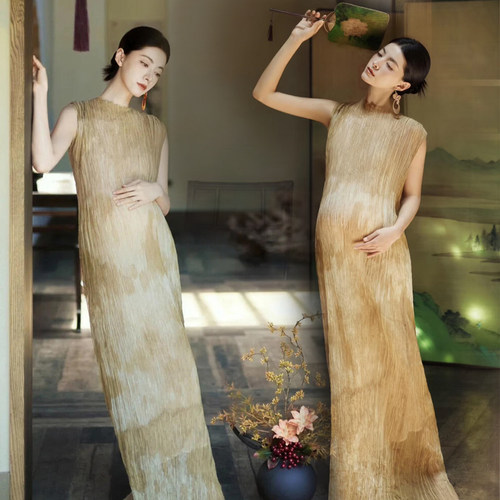 孕妇照服装影楼新款法式孕妇装高级小清新写真孕妈咪艺术拍照衣服 - 图3