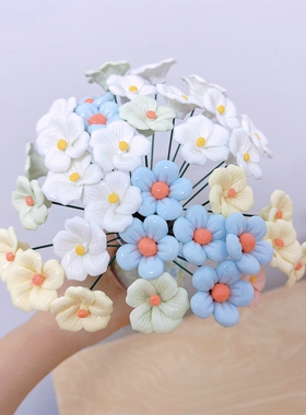 景德镇陶瓷花9.9元5朵手工花