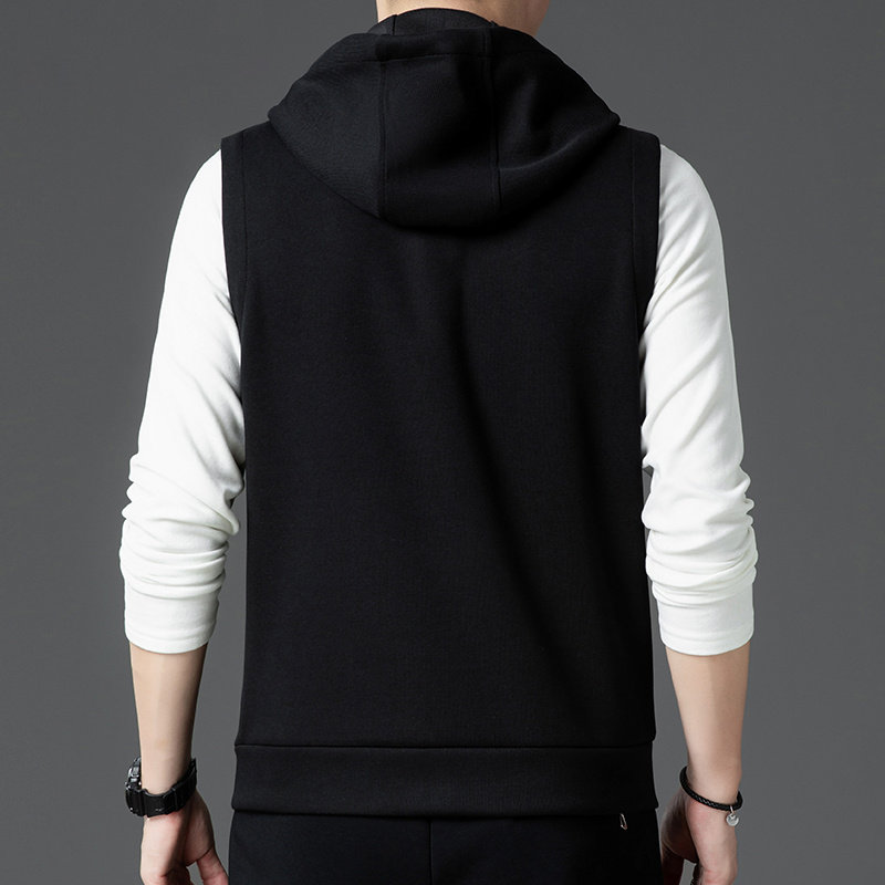 秋冬新款外穿连帽马甲男中年宽松休闲背心棉质马夹外套男士上衣潮,淘宝优惠券,粉丝福利购,淘宝优惠卷