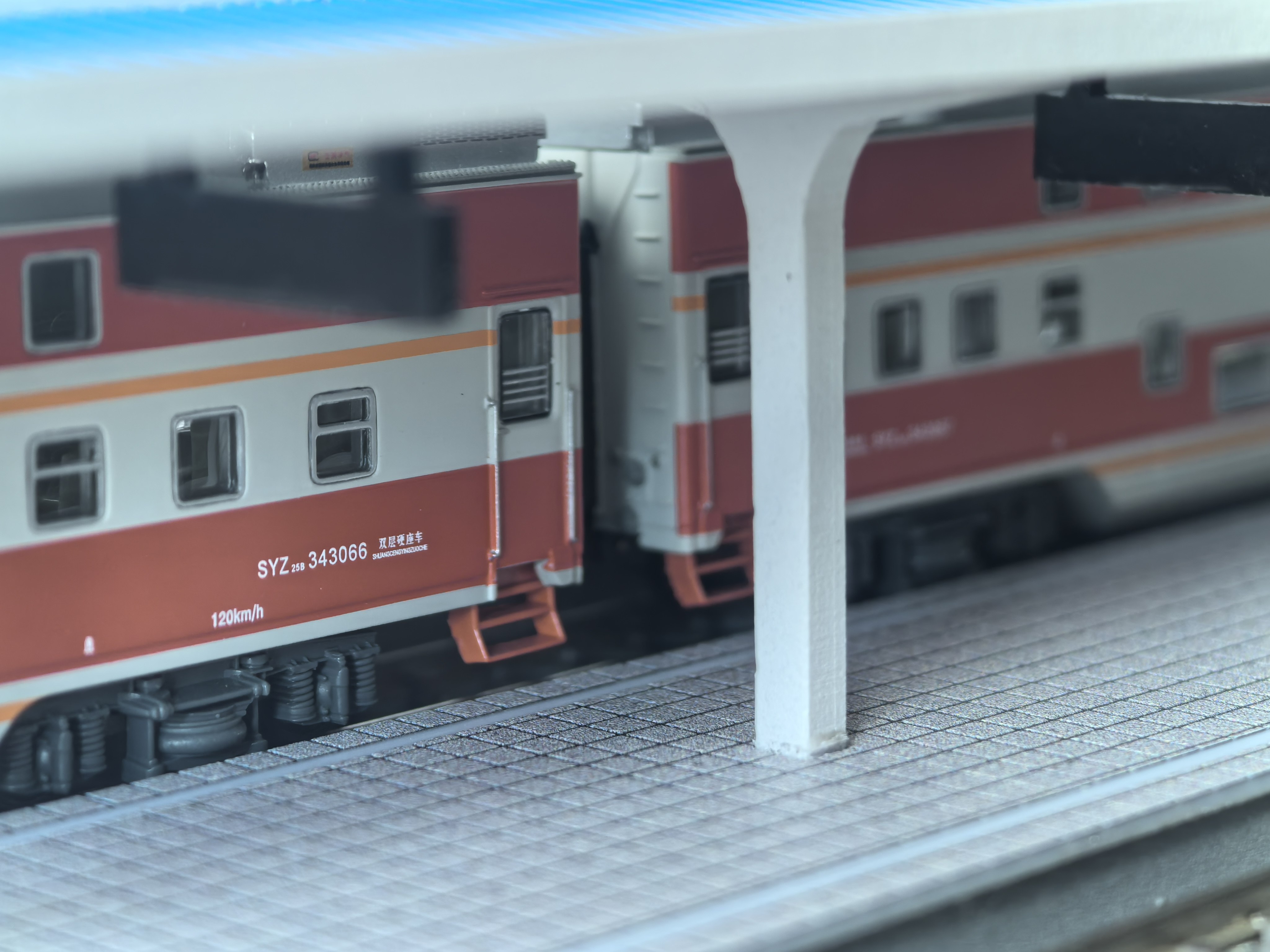 栗致模玩 N比例1：160 中式月台，雨棚矮站台，看清楚比例再下单,淘宝优惠券,粉丝福利购,淘宝优惠卷