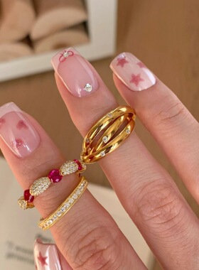 925纯银逆时间】中古风多层缠绕三环戒指精致轻奢百搭叠戴指环女