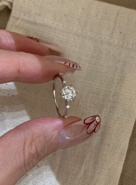 小众纪检设计钻戒指环