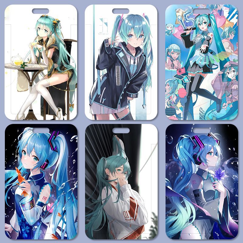 初音未来动漫学生饭卡公交卡卡套身份证件保护套门禁校园卡套 - 图0