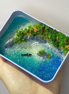 新款半岛铁盒微缩海洋景观模型