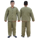 Удерживающие тепло мужские искусственные рабочие хлопковые штаны, увеличенная толщина