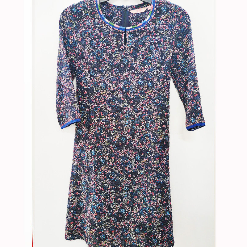 渔牌女装气质连衣裙夏季新款印花女装裙子FFNA0008,淘宝优惠券,粉丝福利购,淘宝优惠卷