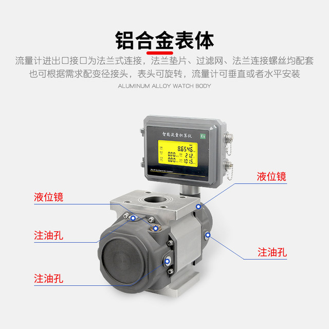 Gas flow meter 485 communication temperature and pressure compensation