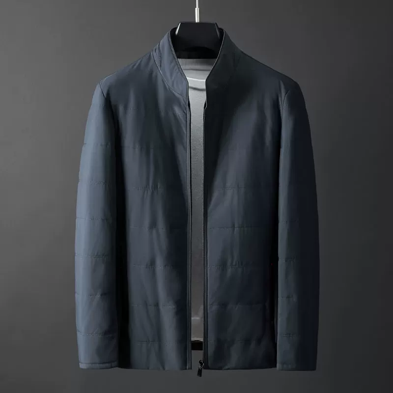 Men's winter light and thin quality comfortable keep warm down jacket, feather stuffing