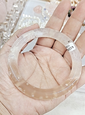 原创天然正品樱花玛瑙手镯圆条手镯贵妃手镯玉手镯手链女朋友礼品