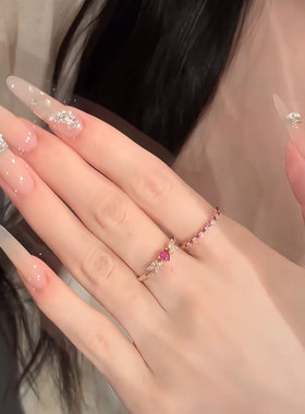淡淡仙女优雅纯欲手工穿戴甲