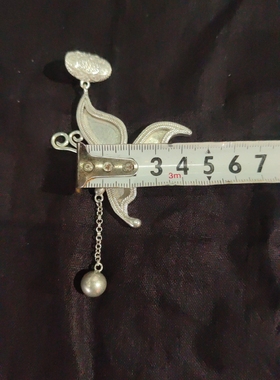 diy贵州底托老绣蝴蝶铃铛苗银