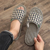 Qicai flip flops silent Chinese style indoor comfortable slippers