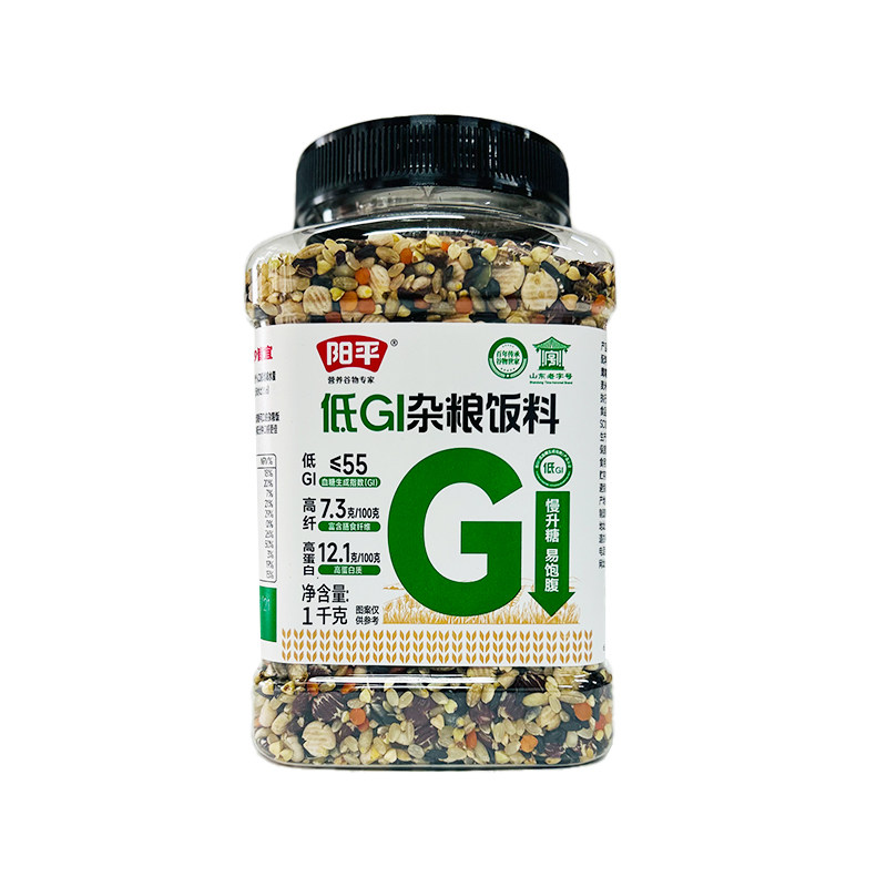 阳平低GI杂粮饭料1千克/罐装药食同源五谷杂粮慢升糖同煮同熟老少,淘宝优惠券,粉丝福利购,淘宝优惠卷